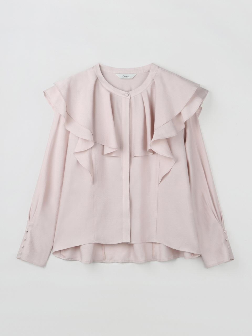 Coett Ruffle Lightweight Blouse [Pink]