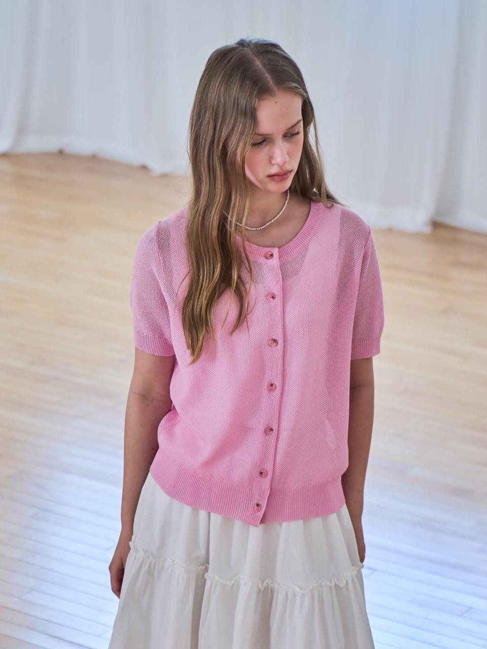 COIINCOS Basic Short-Sleeve Cardigan (DK5MD601)