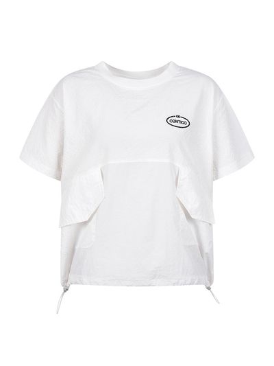 COIINCOS Big Pocket Anorak Short-Sleeve Blouse (DW5MB731)