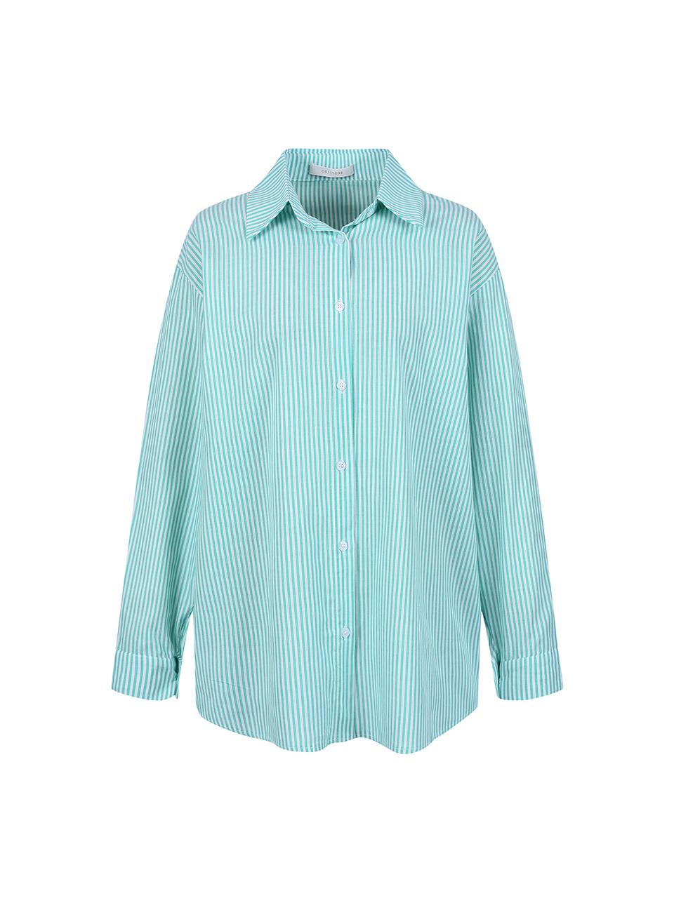 COIINCOS Cotton Regular Fit Stripe Shirt (DZ5SB072)