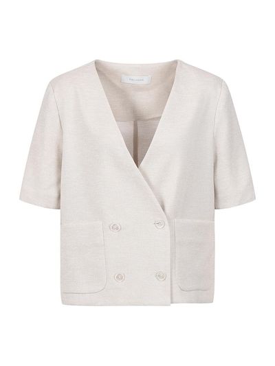 COIINCOS Double Button Short Sleeve Blazer (DW5MJ105)