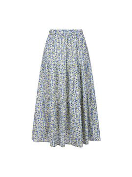 COIINCOS Elastic Band Floral Long Skirt (DW5MS139)