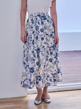 COIINCOS Floral Print Long Skirt (DW5MS138)