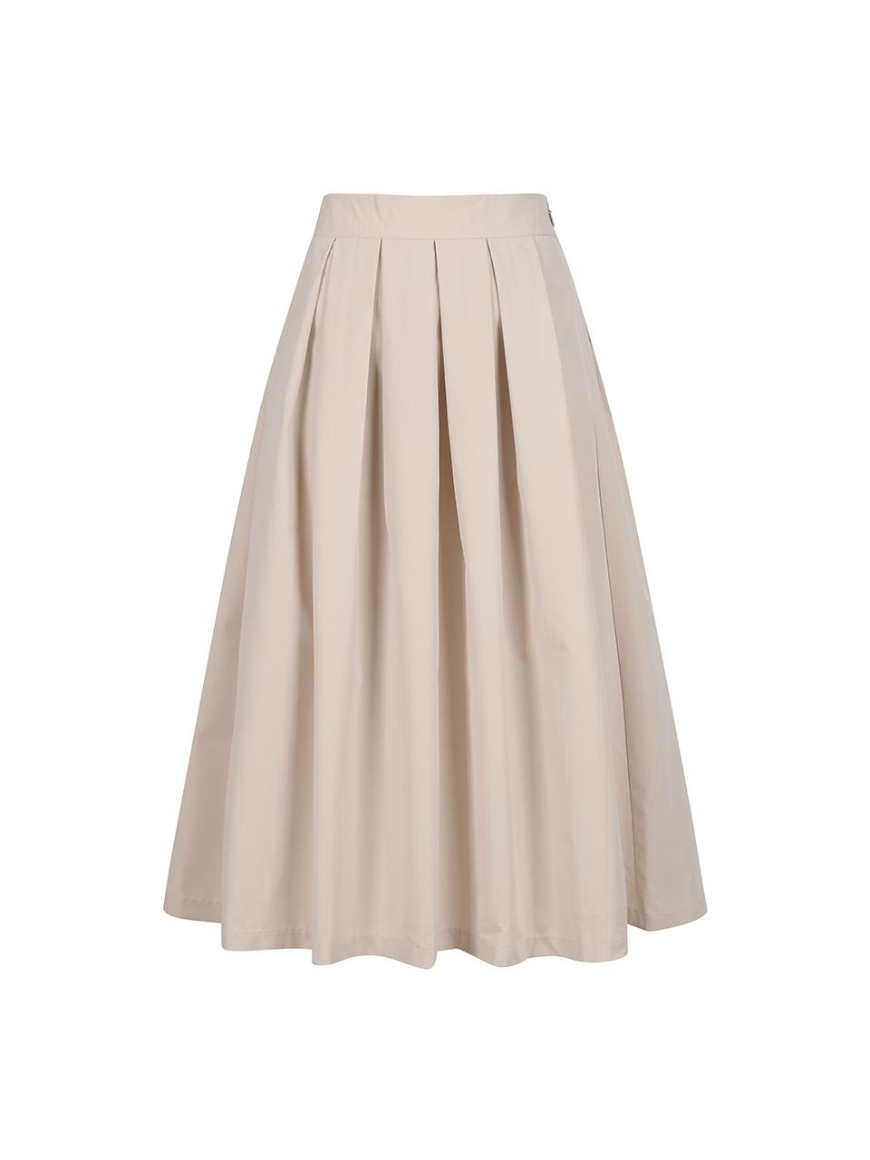 COIINCOS Pin-tuck Flare Long Skirt (DW5SS134)