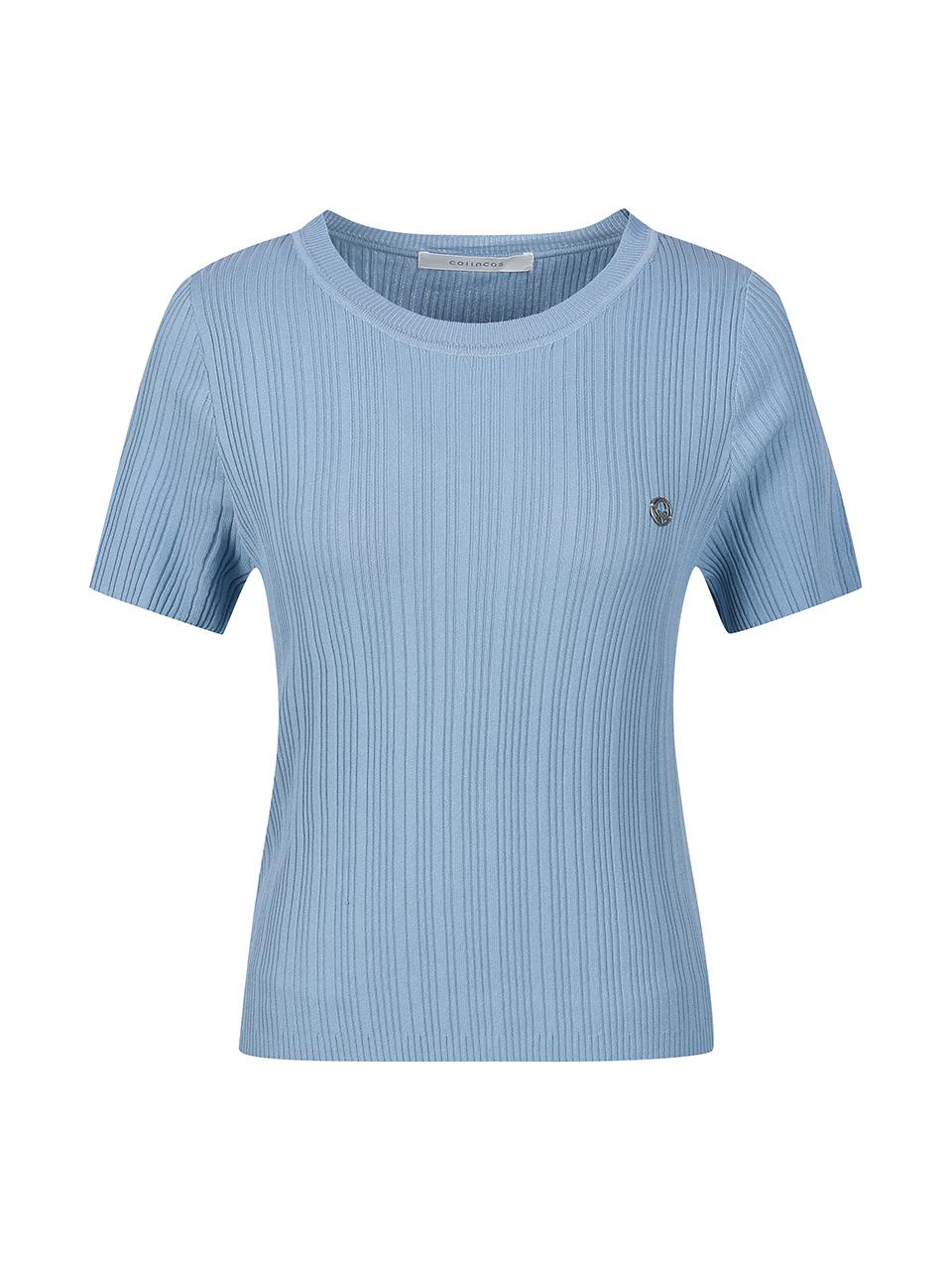 COIINCOS Pleated Short-Sleeved Knitwear_DZ4AP061