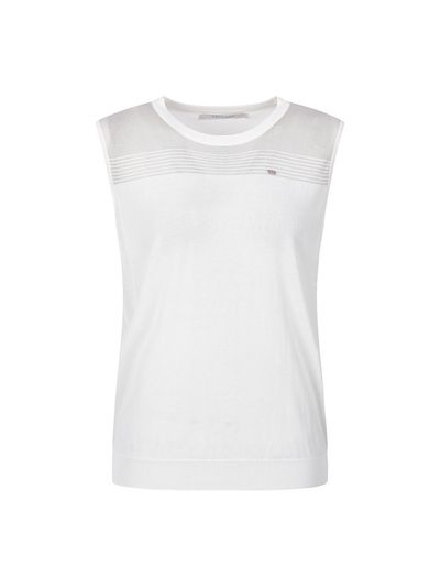 COIINCOS See-through Point Knit Sleeveless Sweater (DZ5MV054)