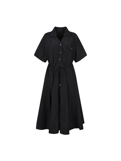 COIINCOS Semi-Open Collar Long Dress (DW5MO329)