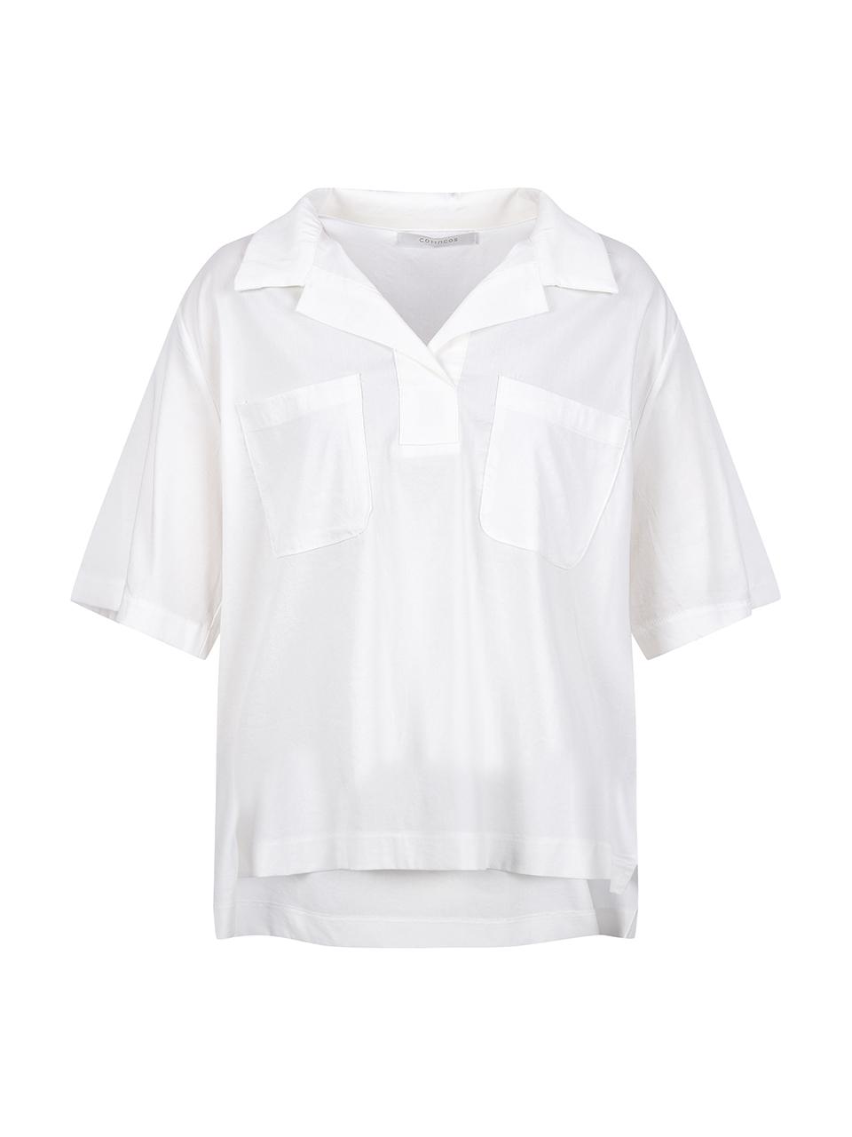 COIINCOS Short-sleeve Collar Blouse (DW5MB722)