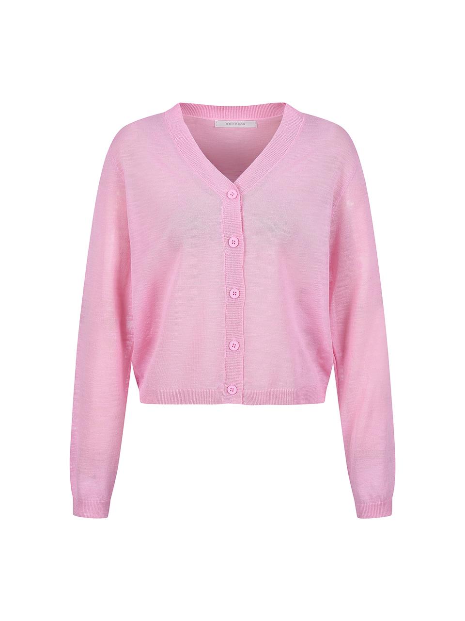 COIINCOS Simple V-neck Cardigan (DZ5MD048)