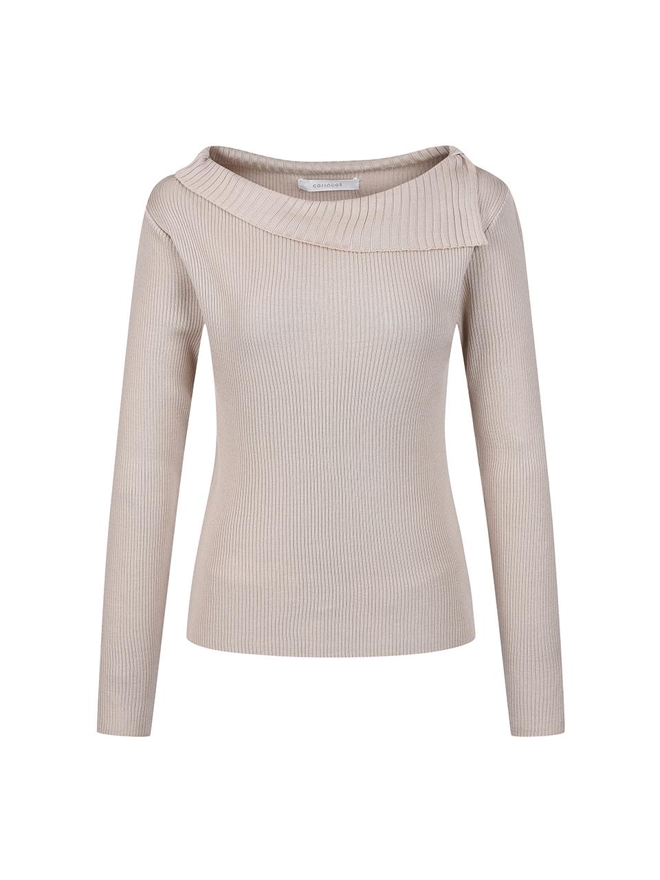 COIINCOS Unbalanced Boat Neck Knitwear_DK4AP656
