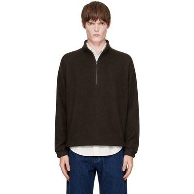 colbo colbo Brown Half Zip Sweater