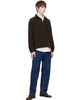 colbo colbo Brown Half Zip Sweater - 4