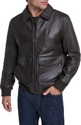 Cole Haan Cole Haan Aviator Leather Jacket