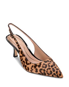 Cole Haan Cole Haan Women's Hansell Animal Print Calf Hair Slingback Pumps