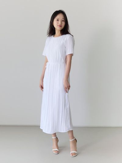 COLIZET Rainy Pleats dress_2COLORS