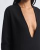Colleen Allen Colleen Allen Deep V-Neck Extrafine Merino Wool Dress - 5