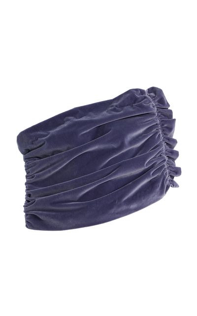 COLLEEN ALLEN COLLEEN ALLEN Exclusive Cotton Velvet Shawl Purple OS