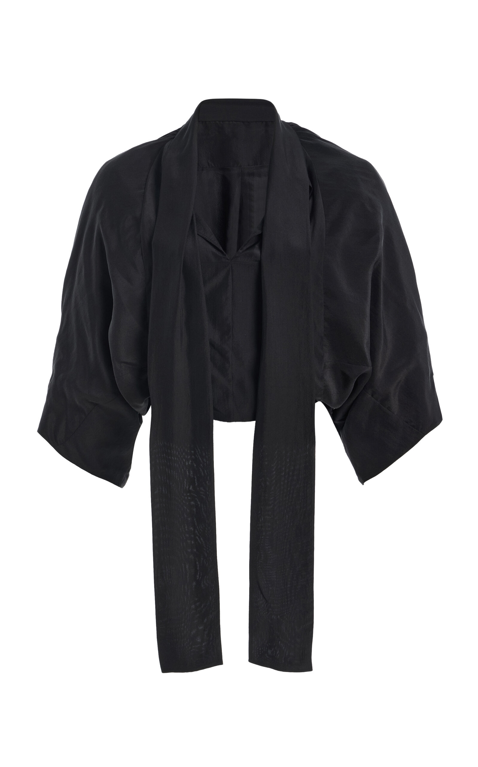 COLLEEN ALLEN COLLEEN ALLEN Gathered Shrug Silk Duchesse Jacket
