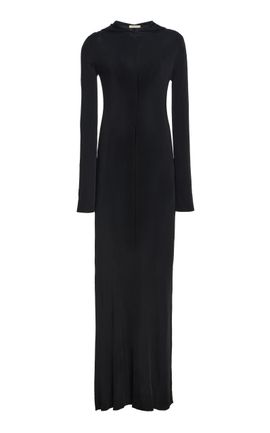 COLLEEN ALLEN COLLEEN ALLEN Hooded Cotton Cashmere Knit Dress