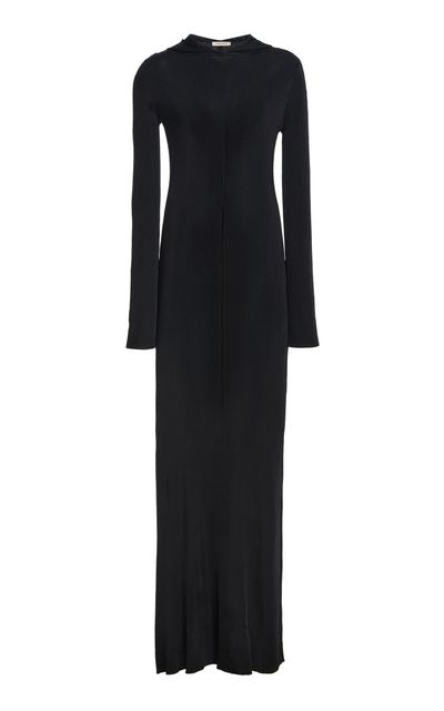 COLLEEN ALLEN COLLEEN ALLEN Hooded Cotton Cashmere Knit Dress