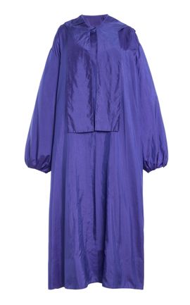 COLLEEN ALLEN COLLEEN ALLEN Hooded Scarf Silk Taffeta Coat