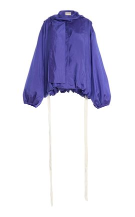COLLEEN ALLEN COLLEEN ALLEN Hooded Scarf Silk Taffeta Jacket