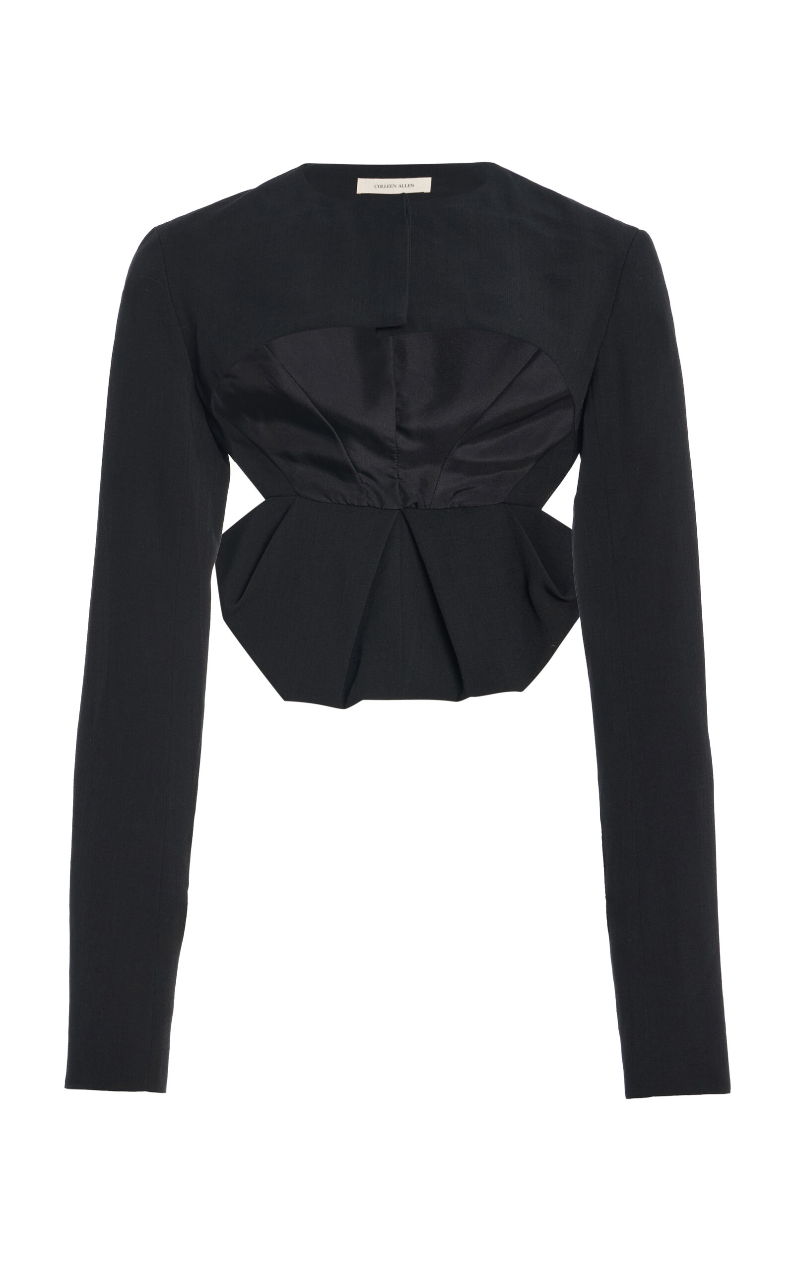 COLLEEN ALLEN COLLEEN ALLEN Regency Bustle Clinch Waist Wool Suiting Jacket