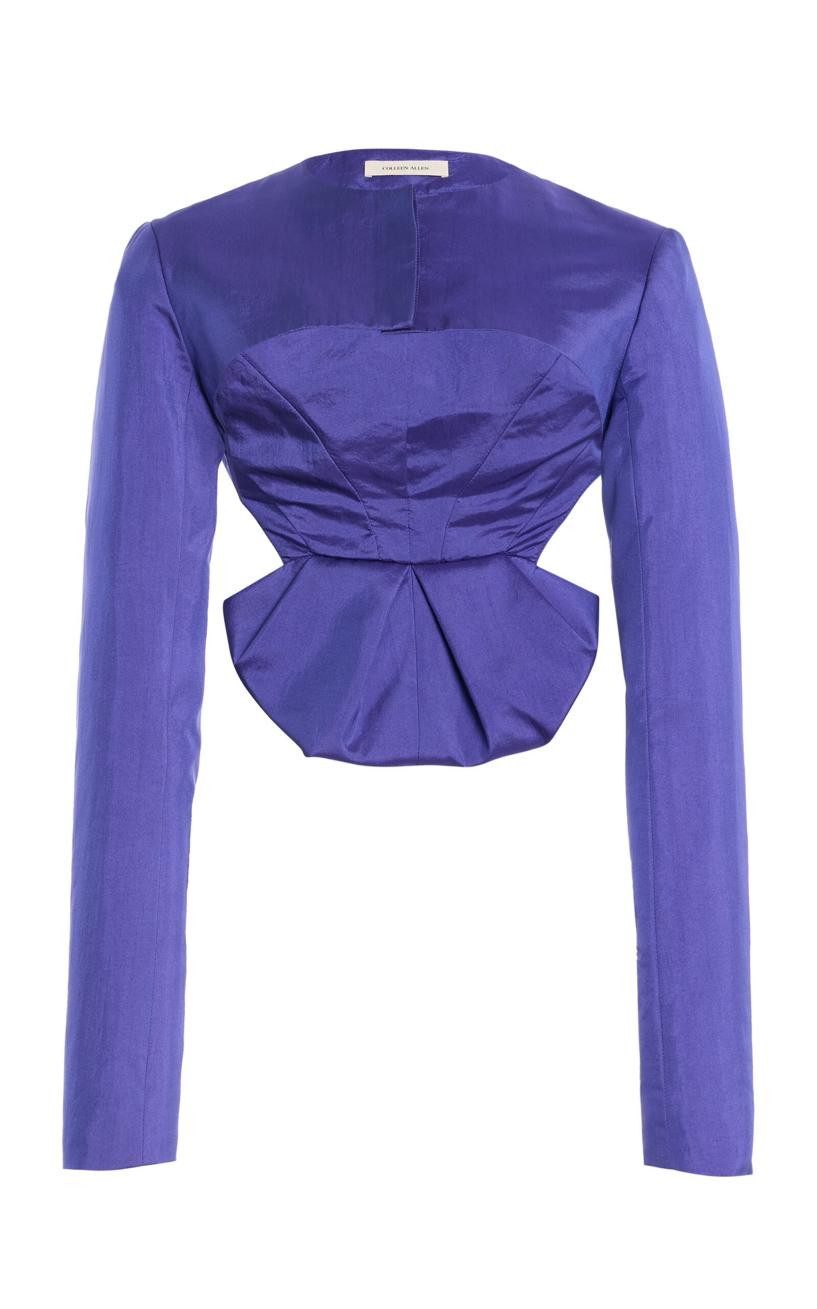 COLLEEN ALLEN COLLEEN ALLEN Regency Bustle Silk Taffeta Jacket