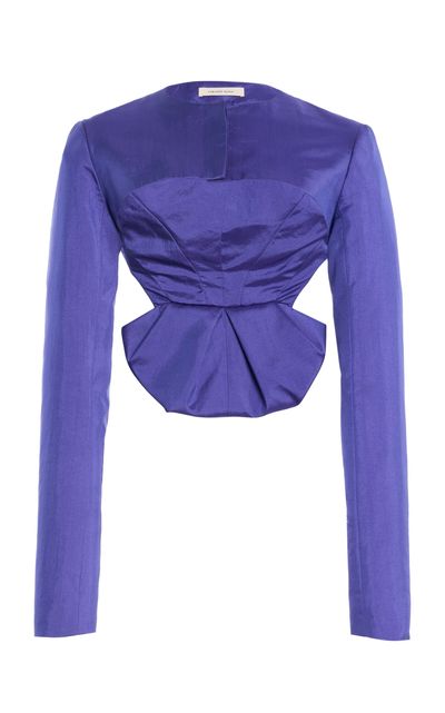 Colleen Allen Regency Bustle Silk Taffeta Jacket