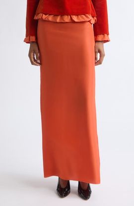 Colleen Allen Colleen Allen Silk Habotai Maxi Slip Skirt