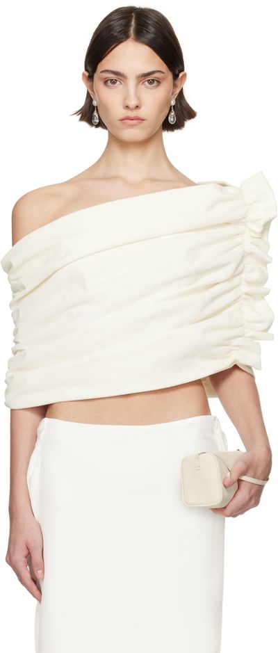 COLLEEN ALLEN COLLEEN ALLEN SSENSE Exclusive Bridal Capsule Velvet Shawl Top