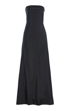 COLLEEN ALLEN COLLEEN ALLEN Strapless Silk Taffeta Gown