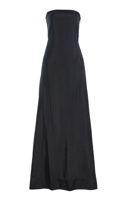 COLLEEN ALLEN COLLEEN ALLEN Strapless Silk Taffeta Gown