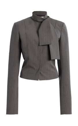 COLLEEN ALLEN COLLEEN ALLEN Tailored Wool Scarf Jacket