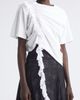 Collina Strada Collina Strada Amaryllis Duo Organic Cotton & Lace Crop T-Shirt - 5