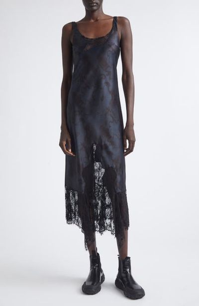 Collina Strada Collina Strada Anemone Satin & Lace Tank Dress