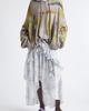 Collina Strada Collina Strada Athena Long Sleeve Ruffle Asymmetric Crepe Dress - 2