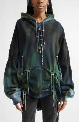 Collina Strada Collina Strada Aurora Mohawk Burst Cotton Hoodie 
