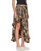 Collina Strada Collina Strada Beige & Black Florist Midi Skirt - 2