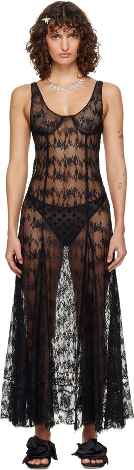 Collina Strada Collina Strada Black Pamela Maxi Dress