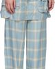 Collina Strada Collina Strada Blue Flannel Cargo Skirtpant - 2