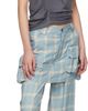 Collina Strada Collina Strada Blue Flannel Cargo Skirtpant - 4