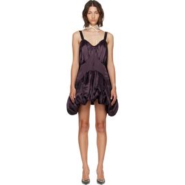 Collina Strada Collina Strada Brown Valerian Slip Minidress
