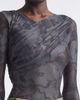 Collina Strada Collina Strada Cardio Wrapped Floral Scribble Mesh Top - 5