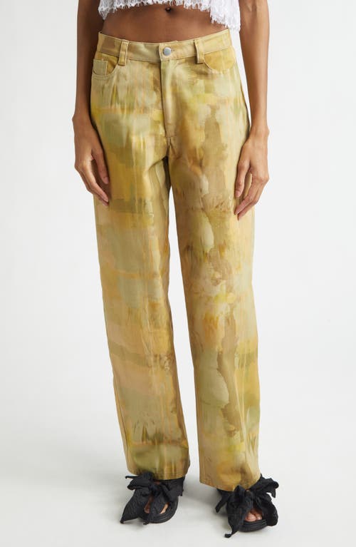Collina Strada Collina Strada Catchfly Pleated Wide Leg Jeans