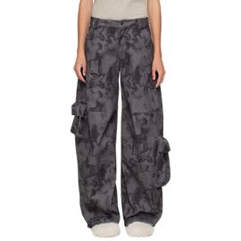 Collina Strada Collina Strada Gray & Black Lawn Cargo Pants