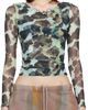 Collina Strada Collina Strada Green & Black Cardio Top - 1