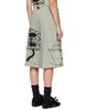 Collina Strada Collina Strada Green Cargo Sweat Shorts - 3