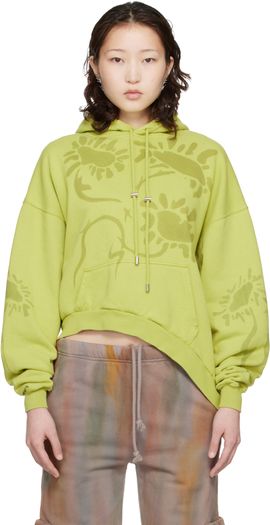 Collina Strada Collina Strada Green Wave Hem Hoodie