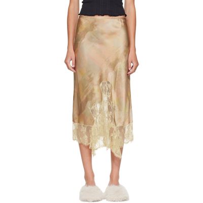 Collina Strada Collina Strada Khaki Hiss Midi Skirt